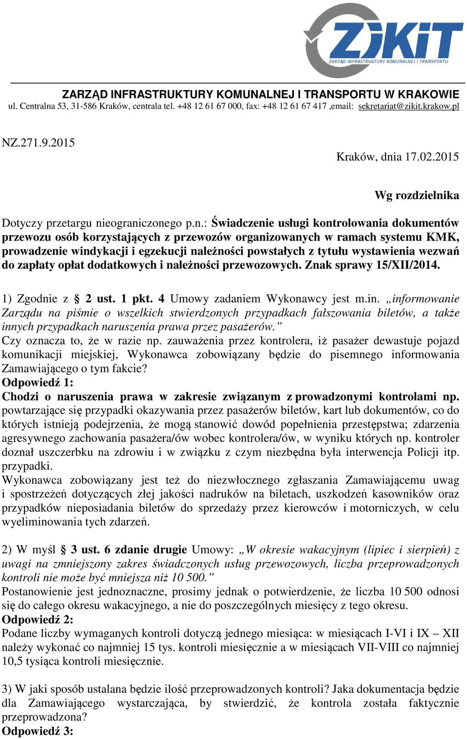 a 17.02.2015 Wg rozdzielni