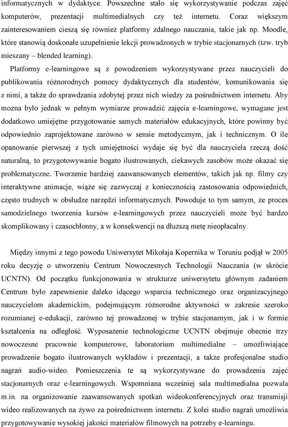 tryb mieszany blended learning).