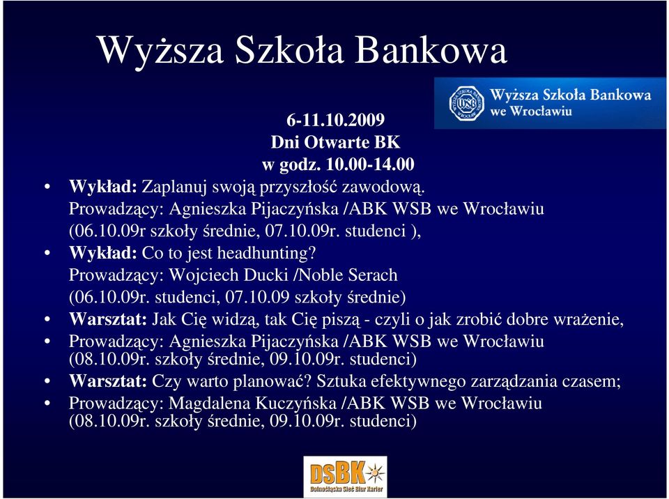 Prowadzący: Wojciech Ducki /Noble Serach (06.10.