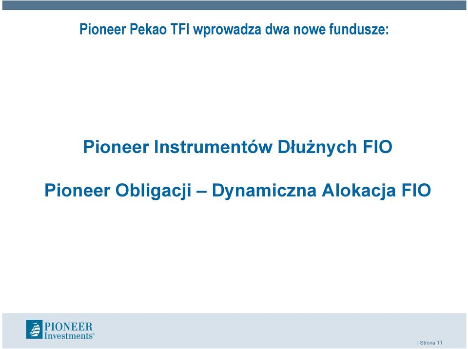 Instrumentów Dłużnych FIO