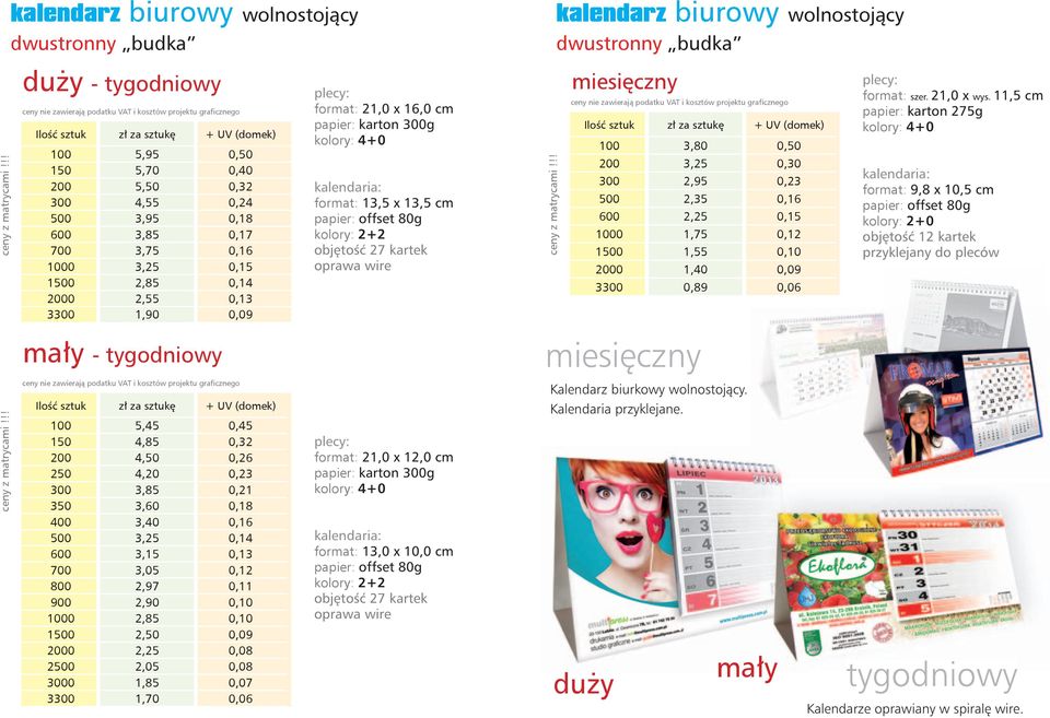 miesięczny + UV (domek) 00 3,80 0,50 00 3,5 0,30 300,5 0,3 500,35 0,6 600,5 0,5 000,75 0, 500,55 0,0 000,40 0,0 3300 0,8 0,06 : format: szer.,0 x wys.