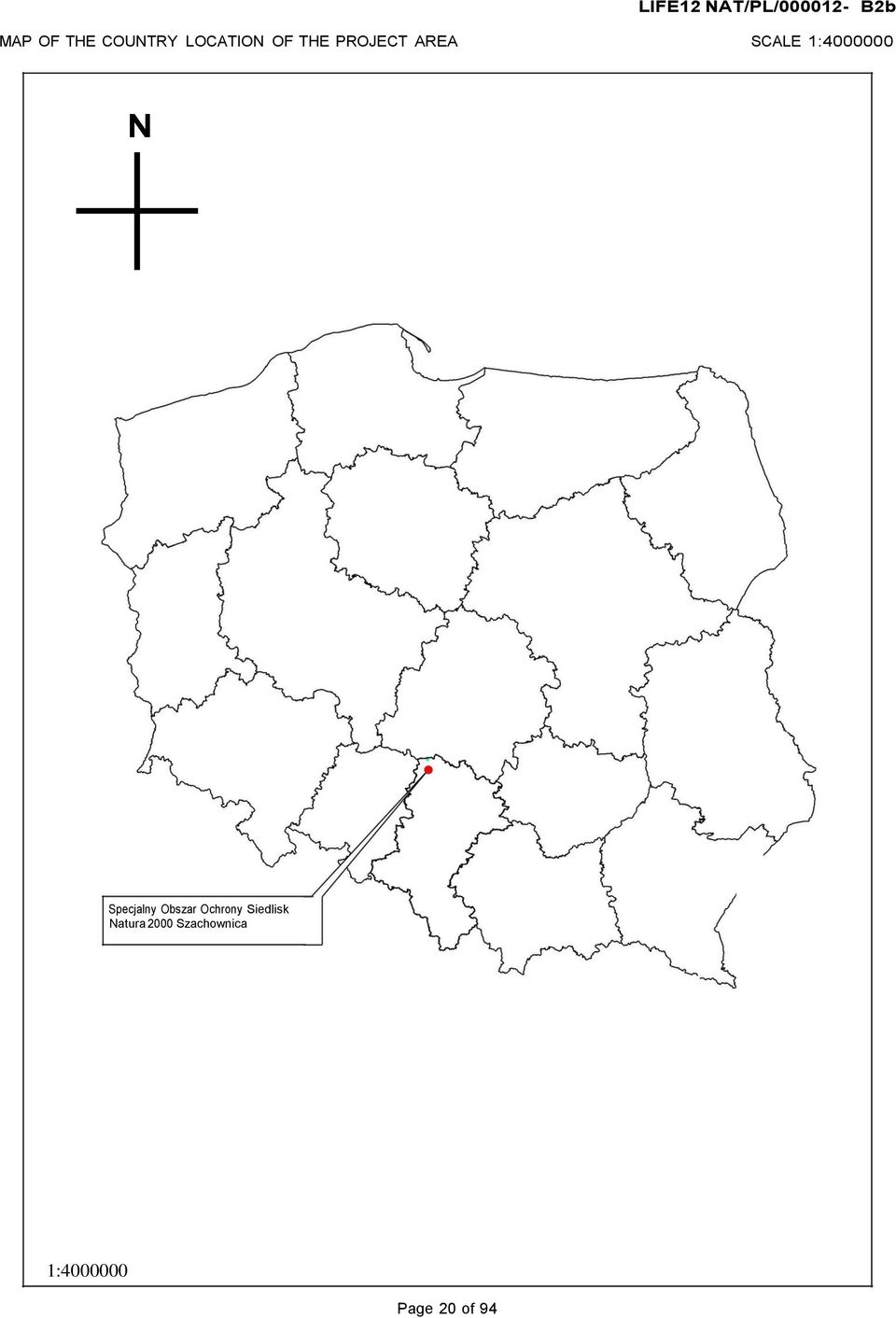 1:4000000 N Specjalny Obszar Ochrony