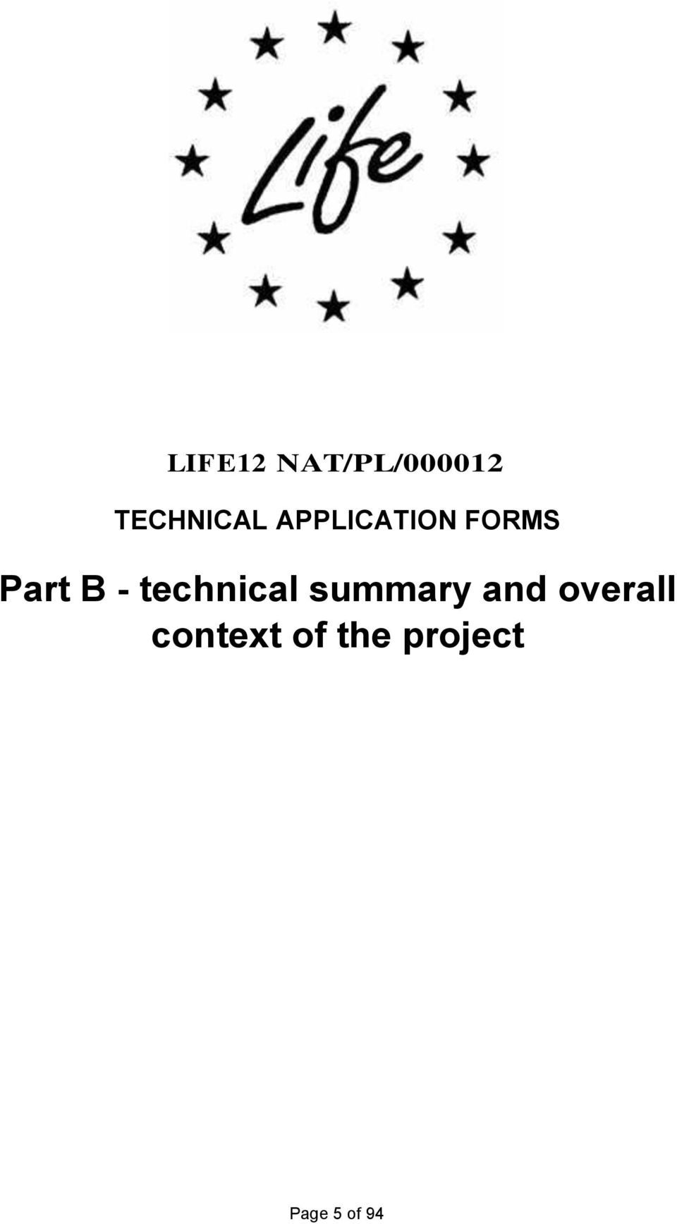 technical summary and overall