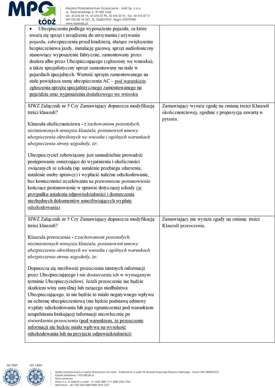 stałe w pojazdach specjalnych.
