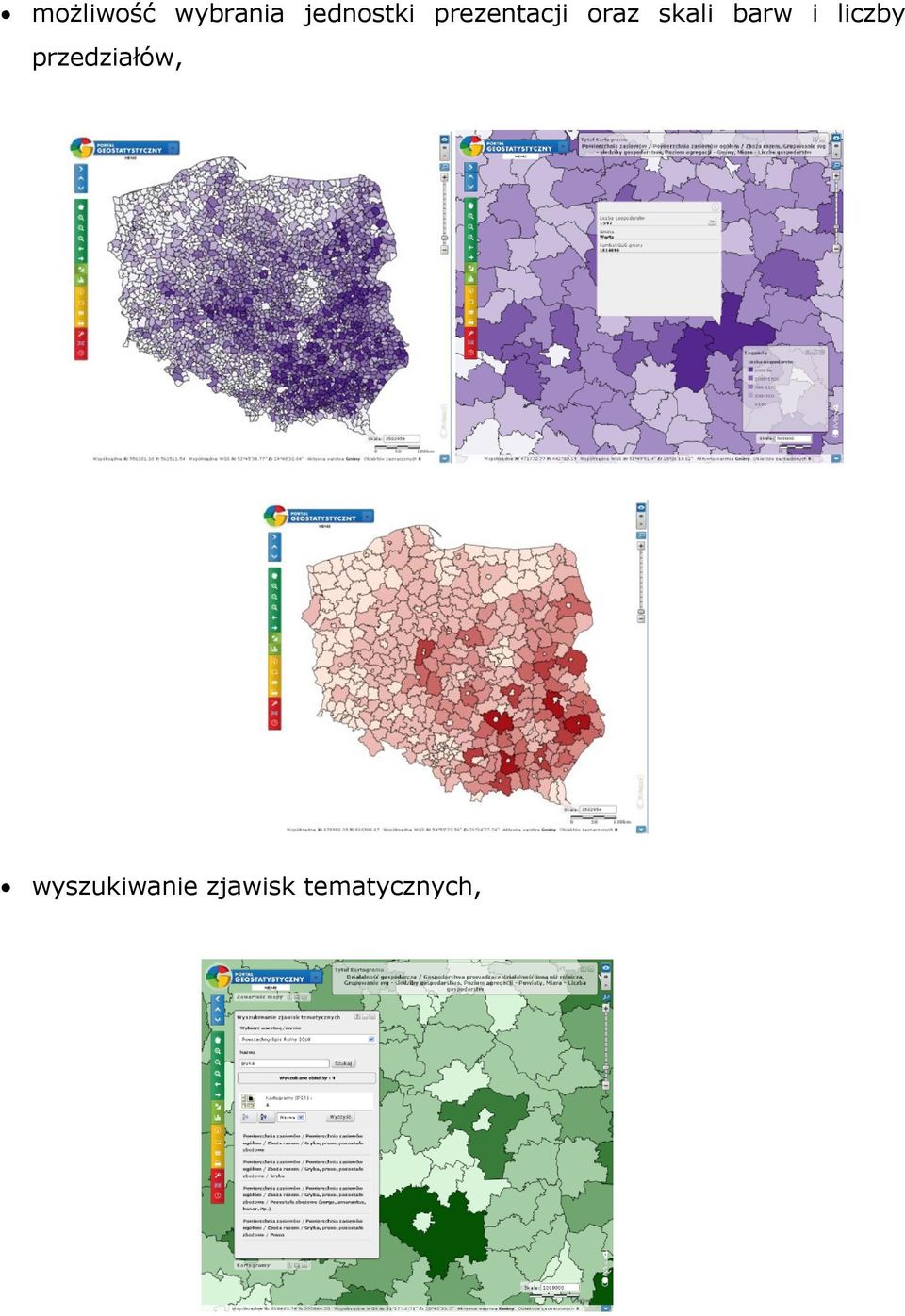 i liczby przedziałów,