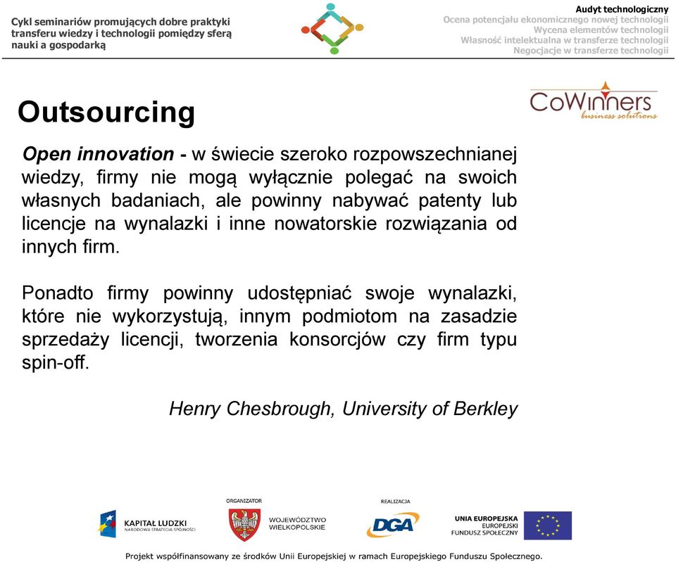 od innych firm.