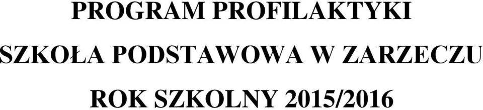 SZKOŁA PODSTAWOWA