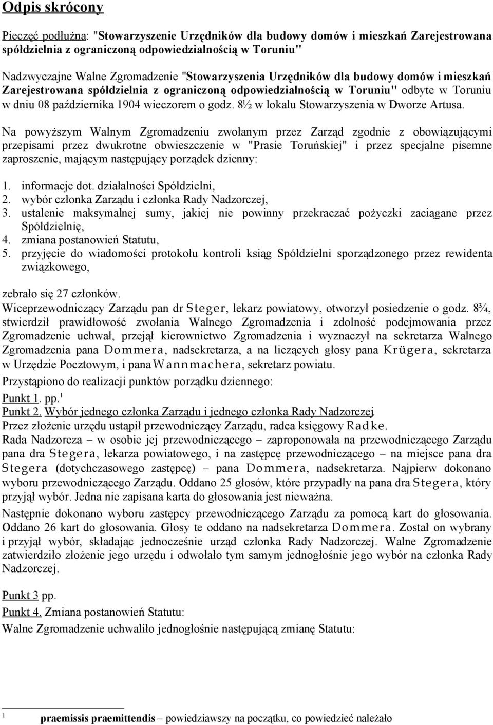 8½ w lokalu Stowarzyszenia w Dworze Artusa.
