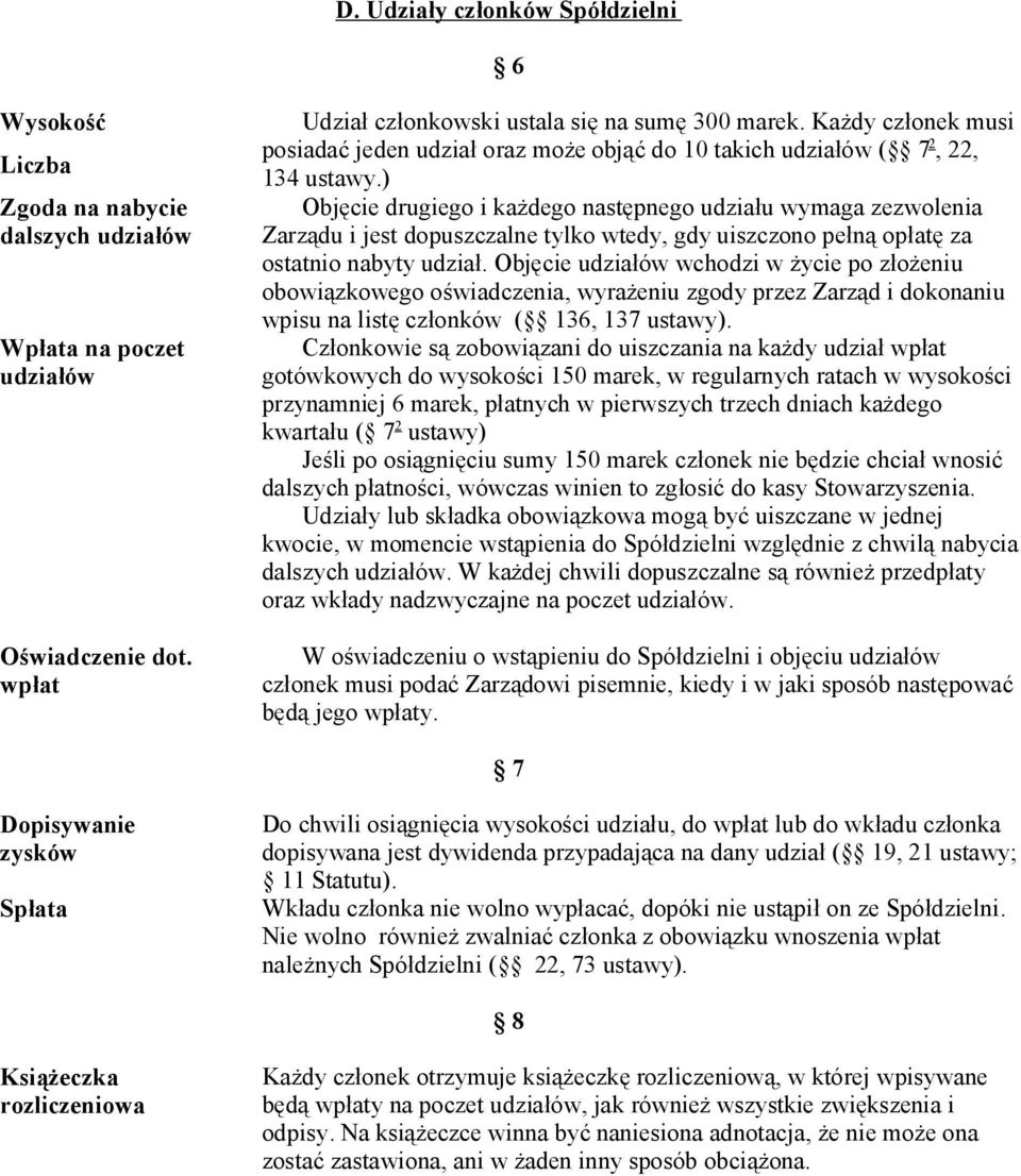 ) Objęcie drugiego i każdego następnego udziału wymaga zezwolenia Zarządu i jest dopuszczalne tylko wtedy, gdy uiszczono pełną opłatę za ostatnio nabyty udział.