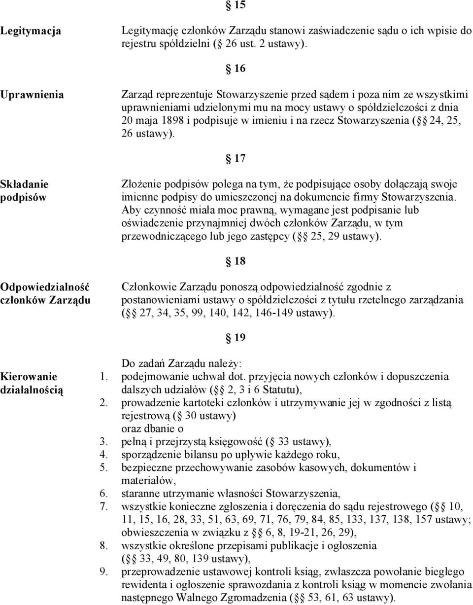 rzecz Stowarzyszenia ( 24, 25, 26 ustawy).
