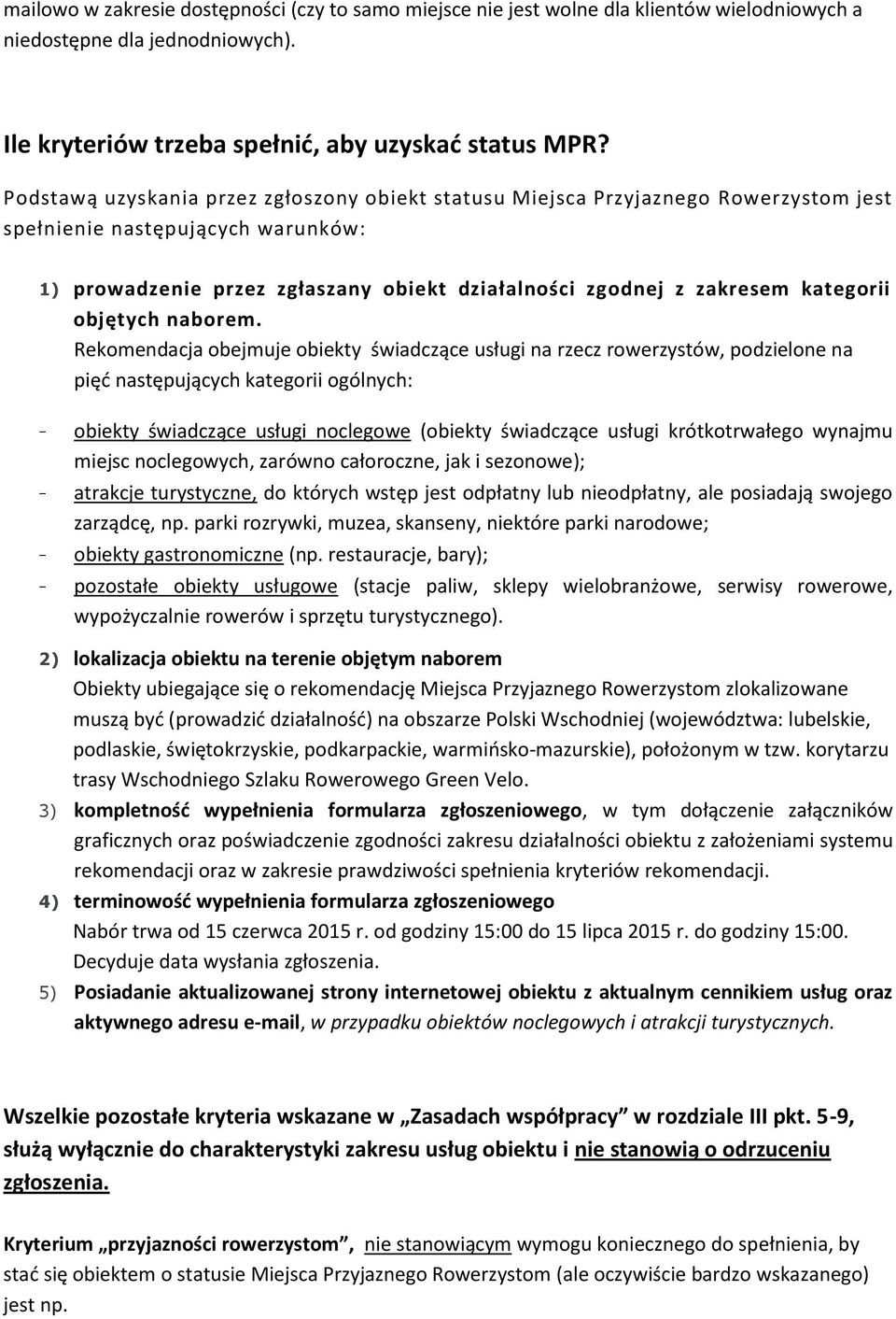 kategorii objętych naborem.