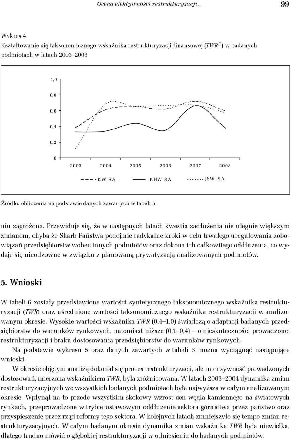 Przewdue sę, że w nasępnch laach wesa zadłużena ne ulegne węszm zmanom, chba że Sarb Pańswa podeme radalne ro w celu rwałego uregulowana zobowązań przedsęborsw wobec nnch podmoów oraz doona ch