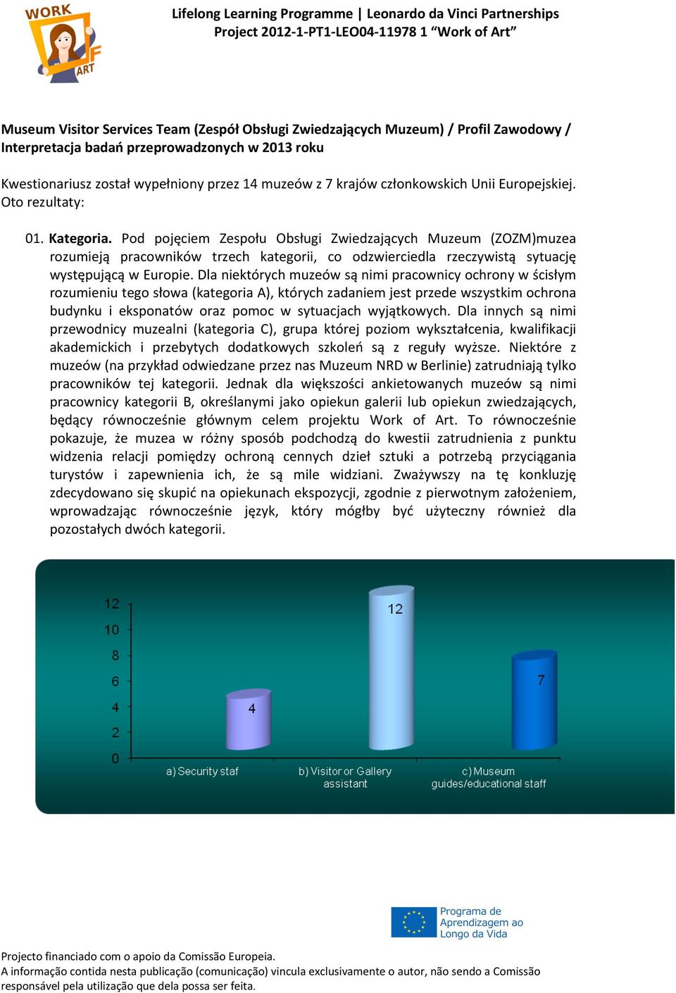 Pod pojęciem Zespołu Obsługi Zwiedzających Muzeum (ZOZM)muzea rozumieją pracowników trzech kategorii, co odzwierciedla rzeczywistą sytuację występującą w Europie.