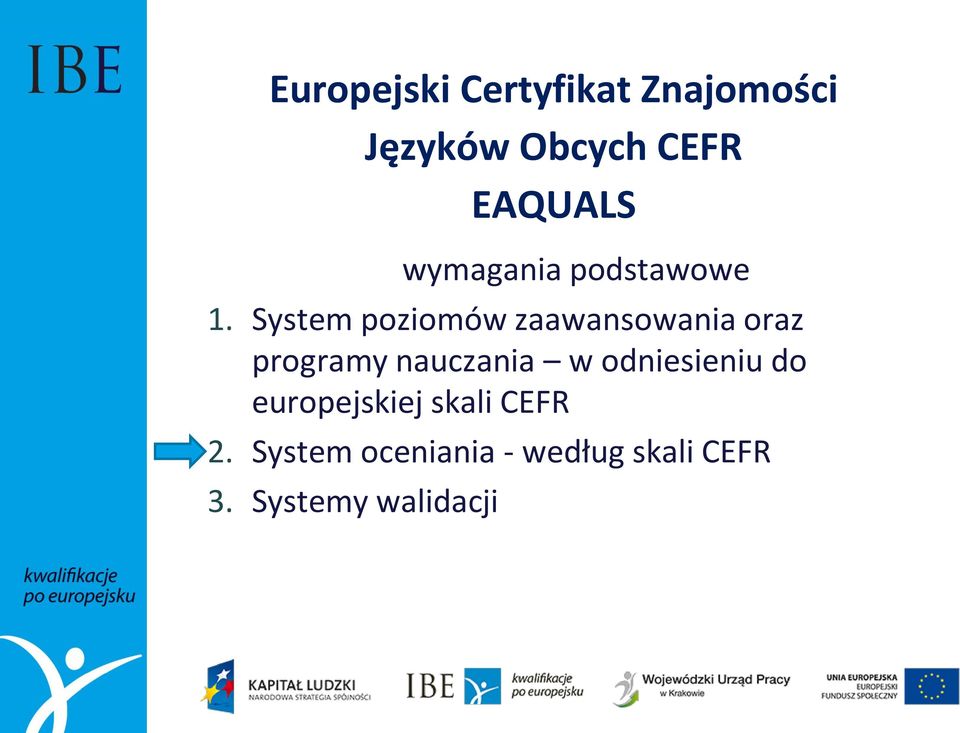 System poziomów zaawansowania oraz programy nauczania w
