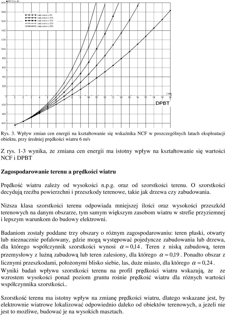 O szorstkości decydują rzeźba powierzchni i przeszkody terenowe, takie jak drzewa czy zabudowania.