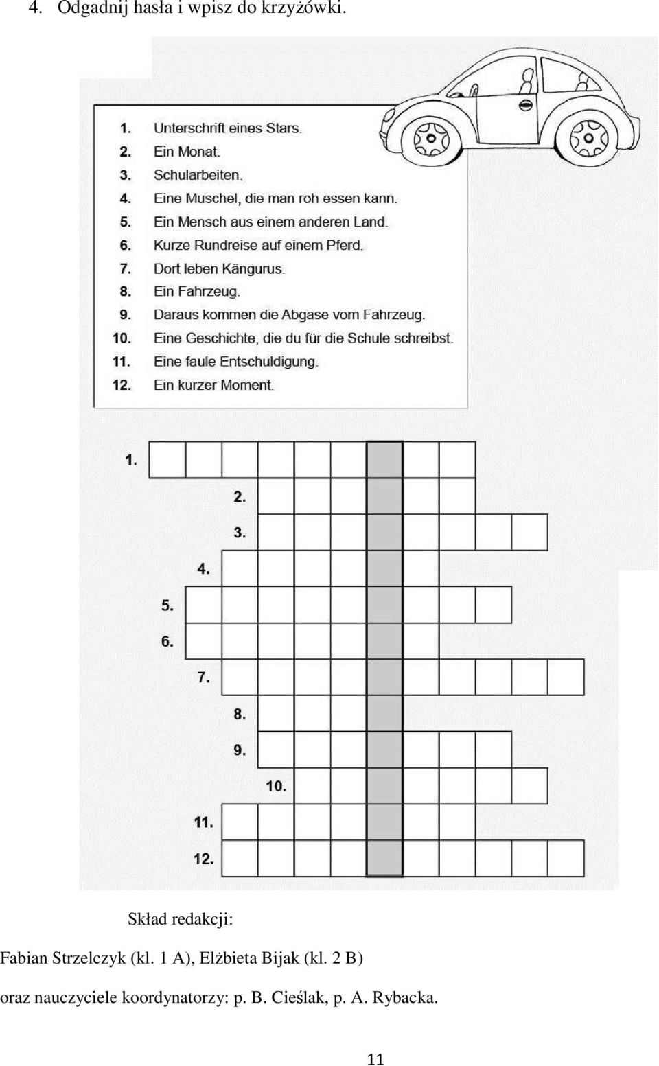 1 A), Elżbieta Bijak (kl.