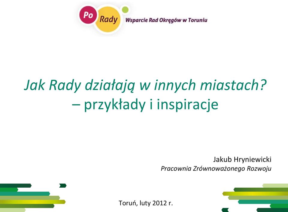 przykłady i inspiracje Jakub