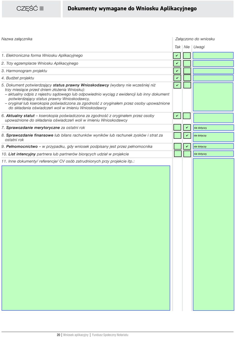 Dokument potwierdzający status prawny Wnioskodawcy (wydany nie wcześniej niż trzy miesiące przed dniem złożenia Wniosku): aktualny odpis z rejestru sądowego lub odpowiednio wyciąg z ewidencji lub