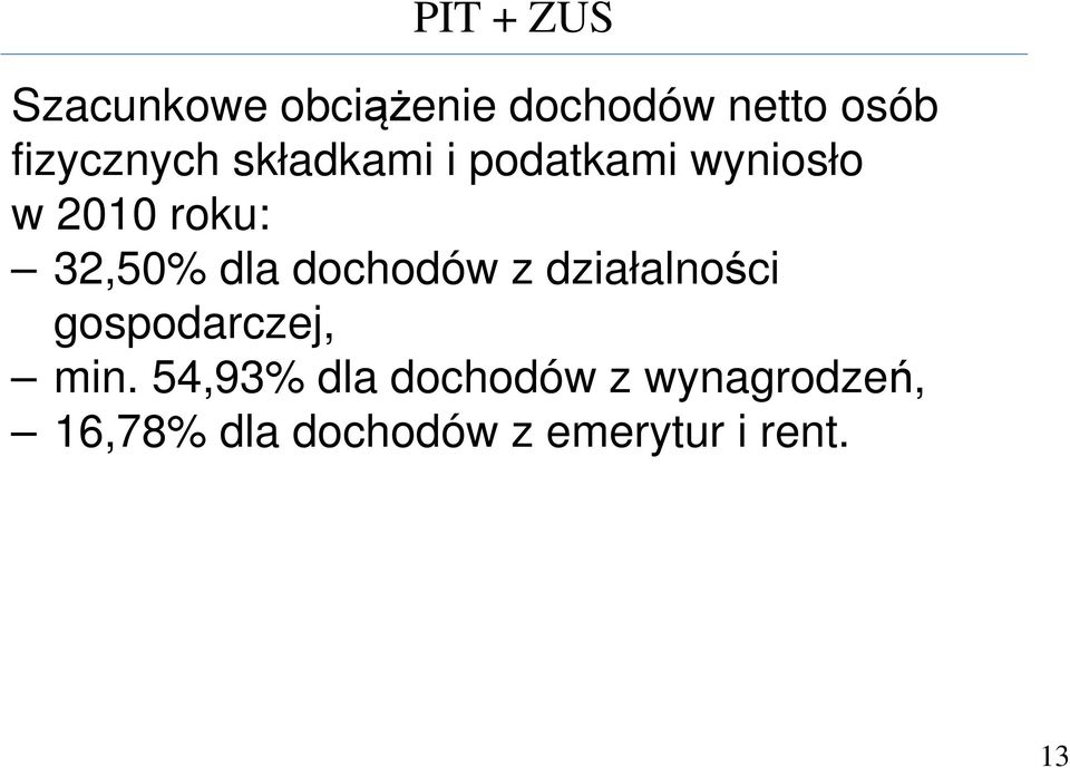 32,50% dla dochodów z działalności gospodarczej, min.