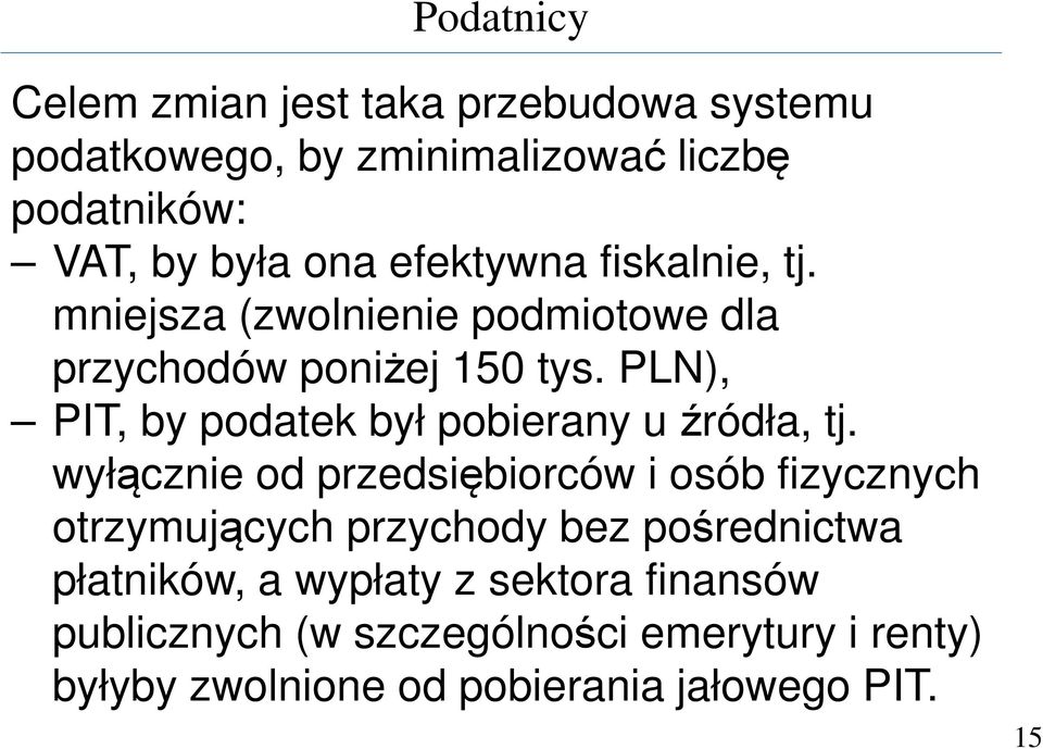 PLN), PIT, by podatek był pobierany u źródła, tj.