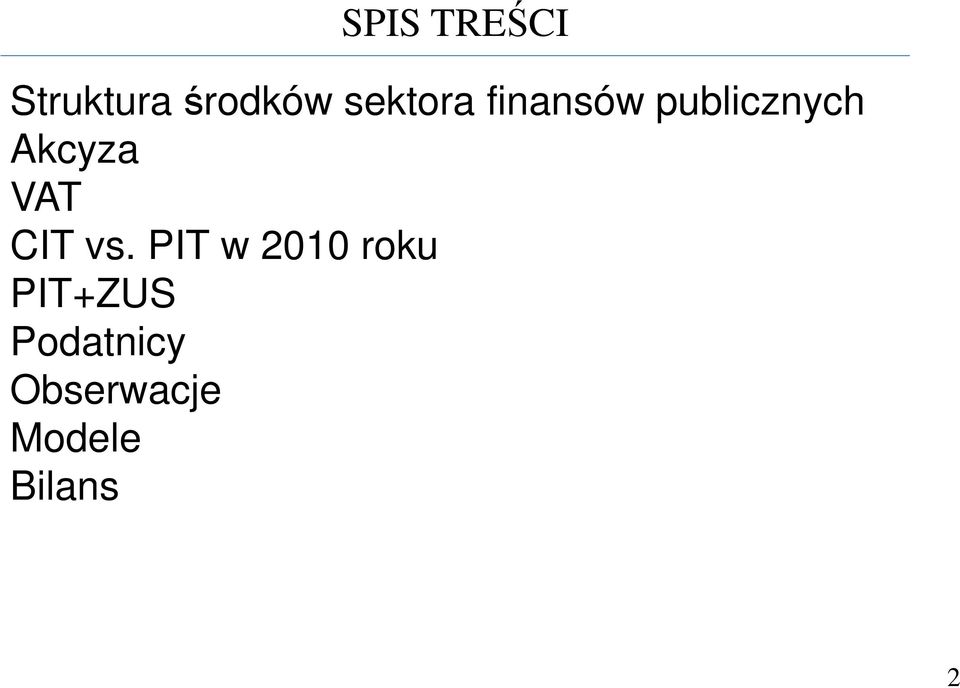 Akcyza VAT CIT vs.
