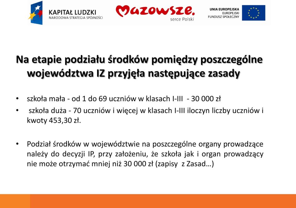 uczniów i kwoty 453,30zł.