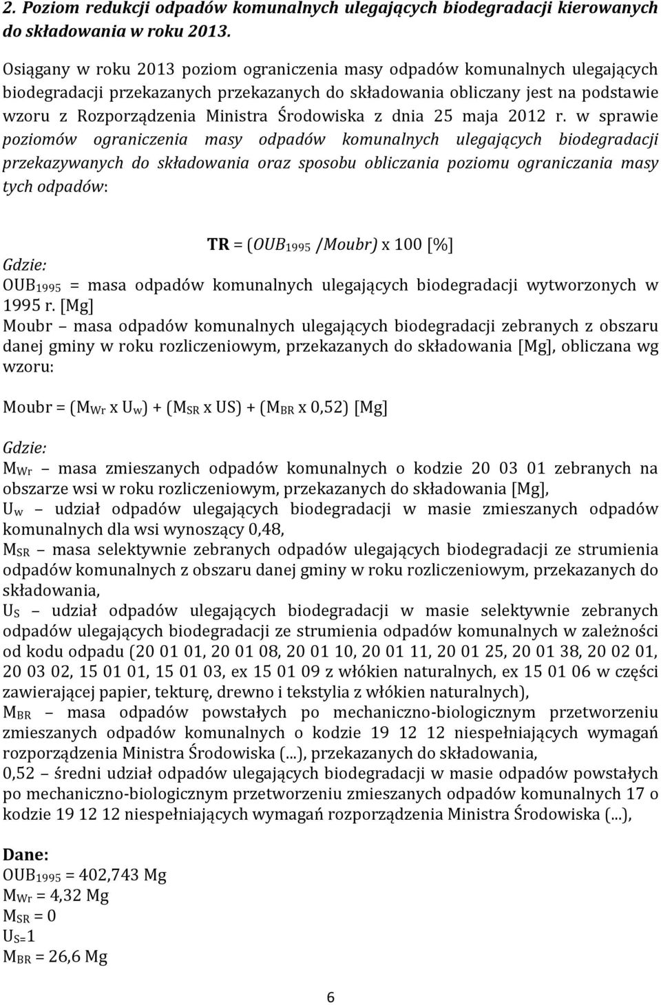 Środowiska z dnia 25 maja 2012 r.