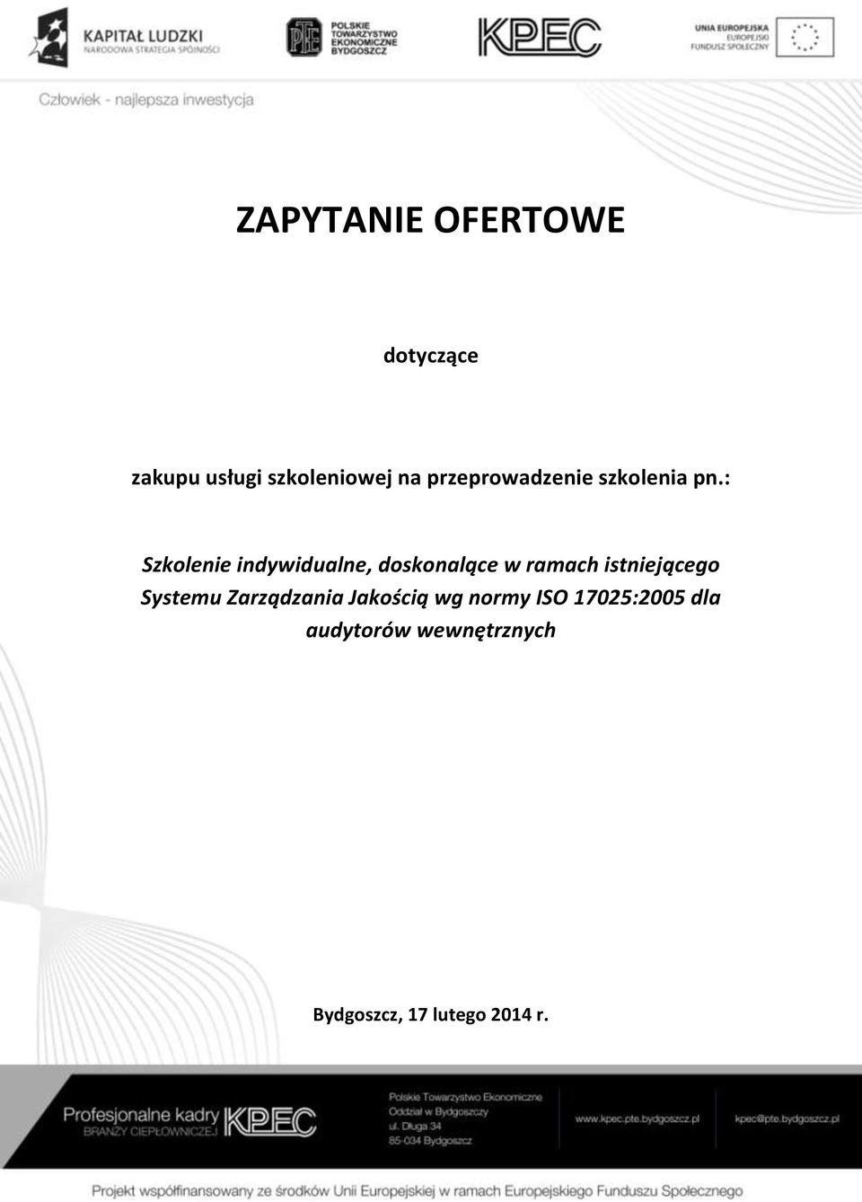 : Szkolenie indywidualne, doskonalące w ramach istniejącego