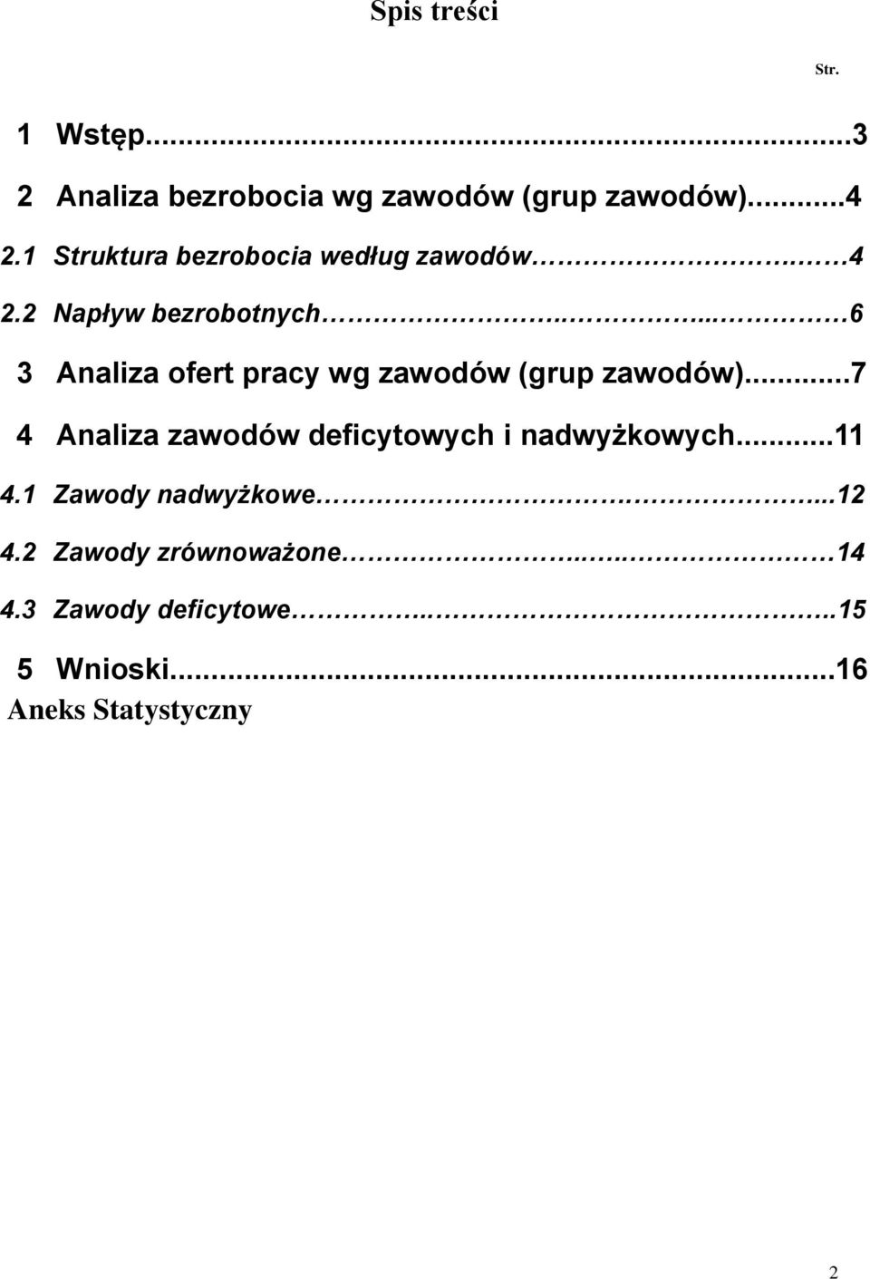 .... 6 3 Analiza ofert pracy wg zawodów (grup zawodów).