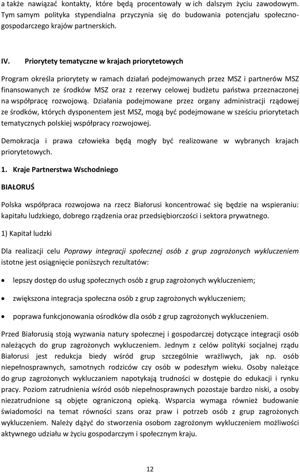przeznaczonej na współpracę rozwojową.