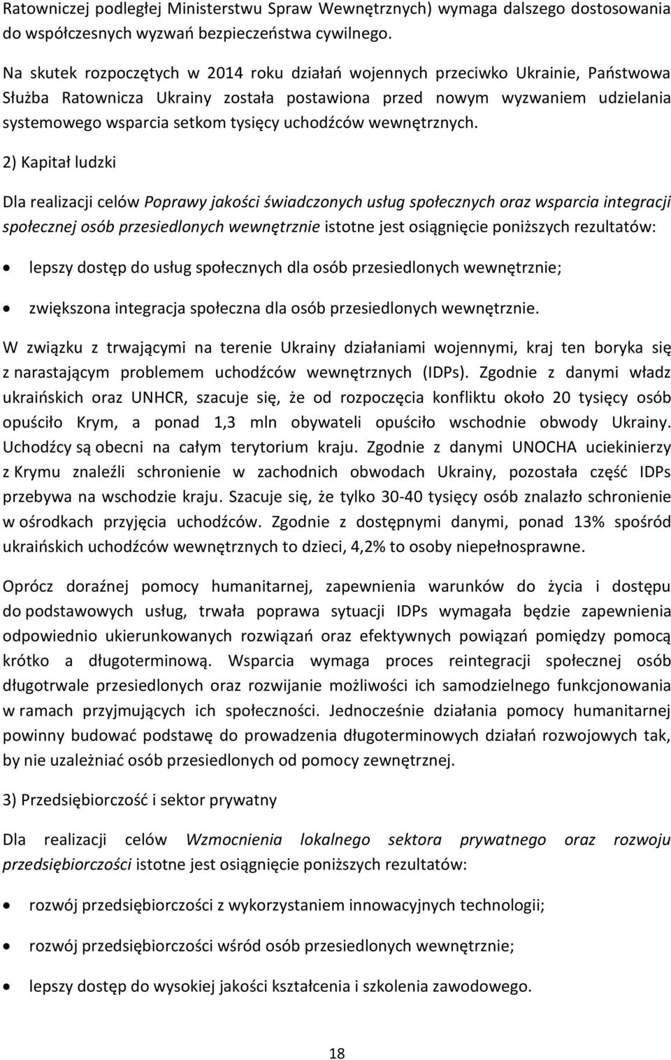 uchodźców wewnętrznych.