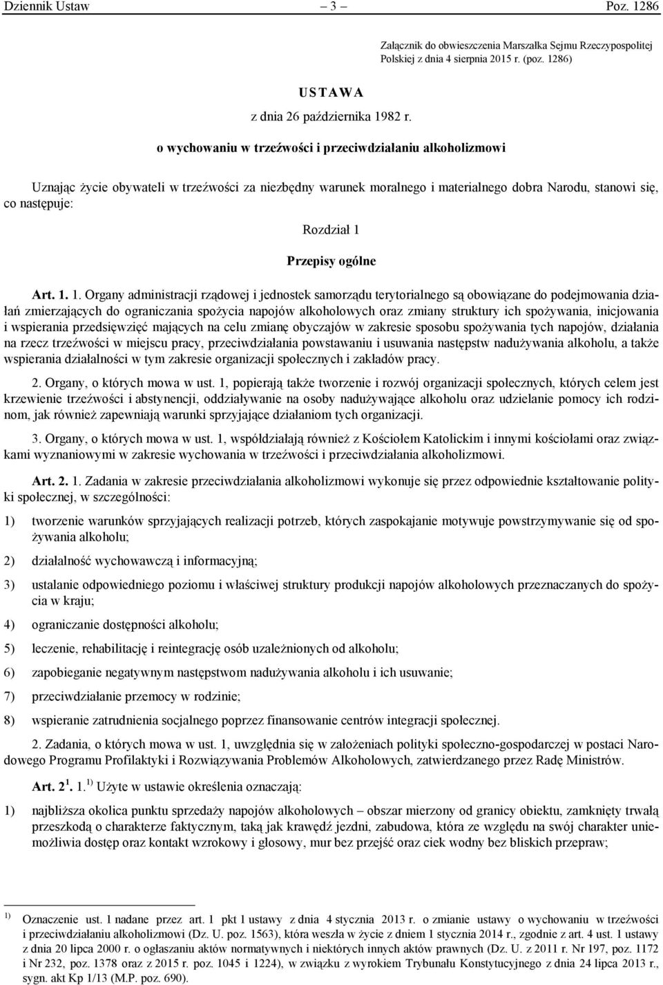 Przepisy ogólne Art. 1.