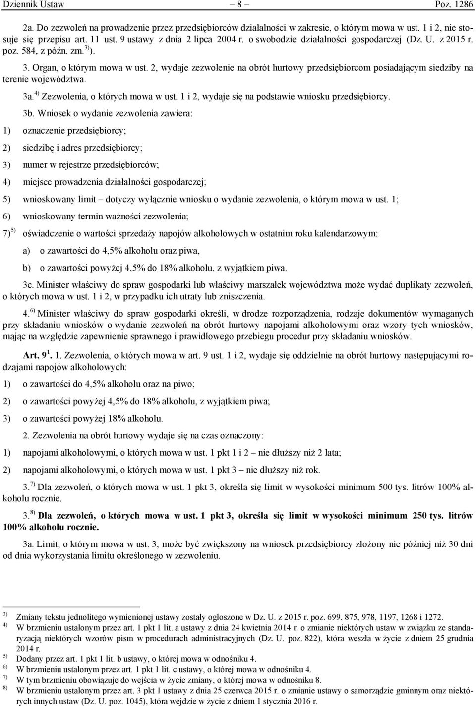 2, wydaje zezwolenie na obrót hurtowy przedsiębiorcom posiadającym siedziby na terenie województwa. 3a. 4) Zezwolenia, o których mowa w ust. 1 i 2, wydaje się na podstawie wniosku przedsiębiorcy. 3b.