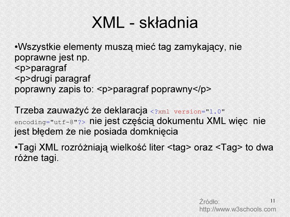 deklaracja <?xml version="1.0" encoding="utf-8"?
