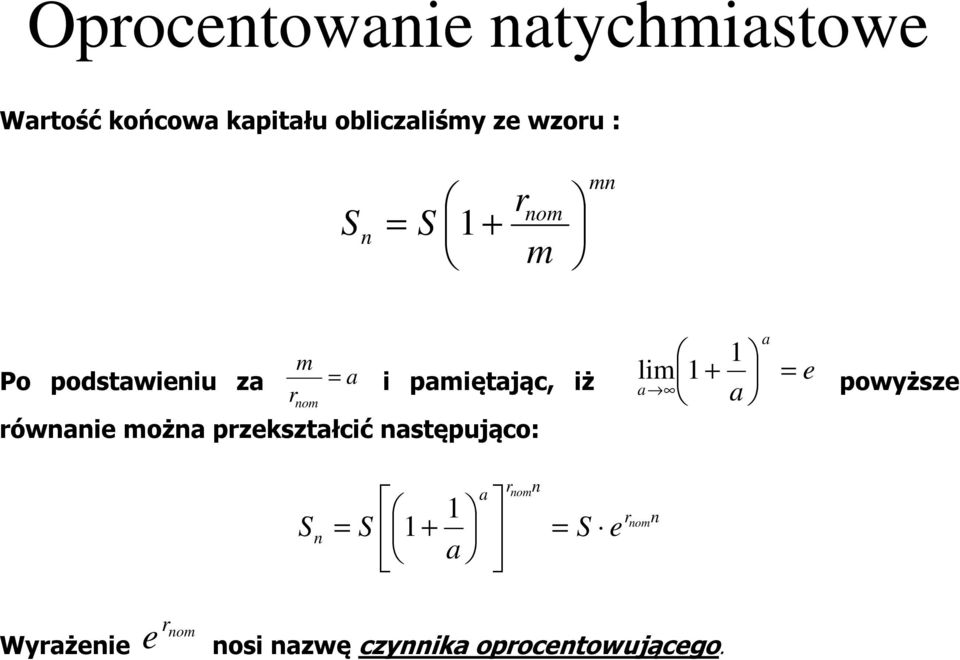 paiętając, iż o ówai oża pzkształcić astępująco: li