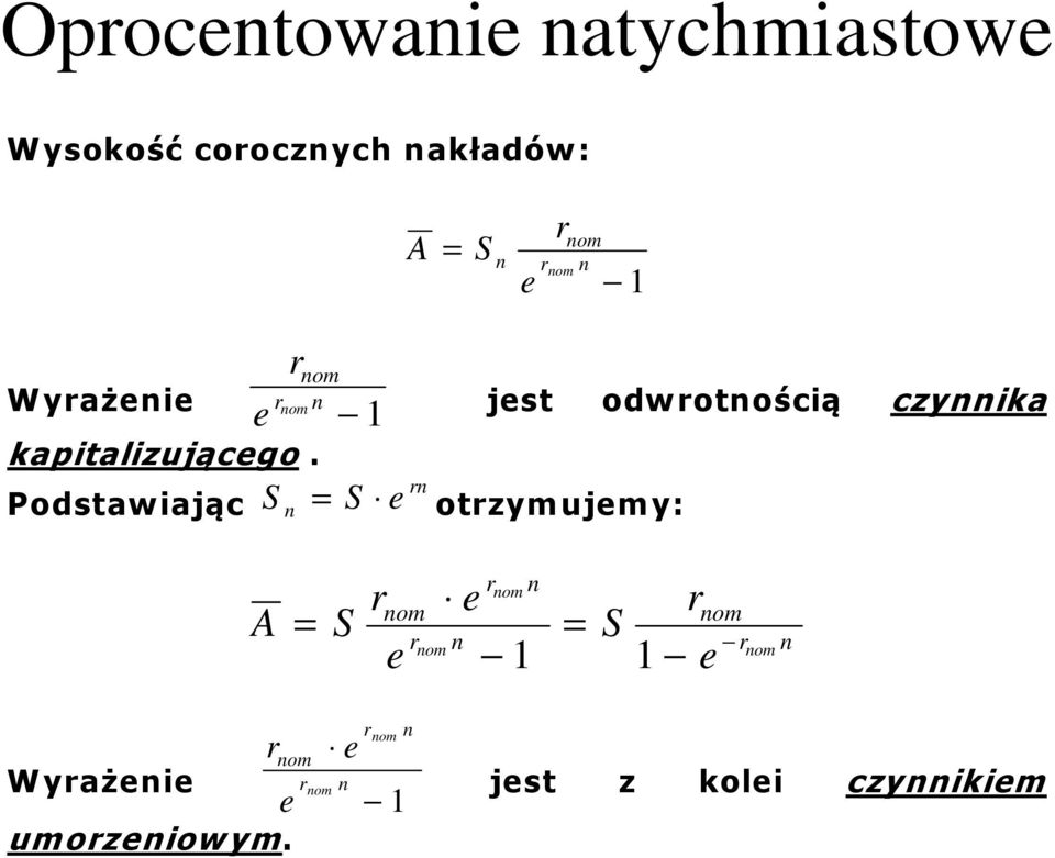 czyika kapitalizującgo.