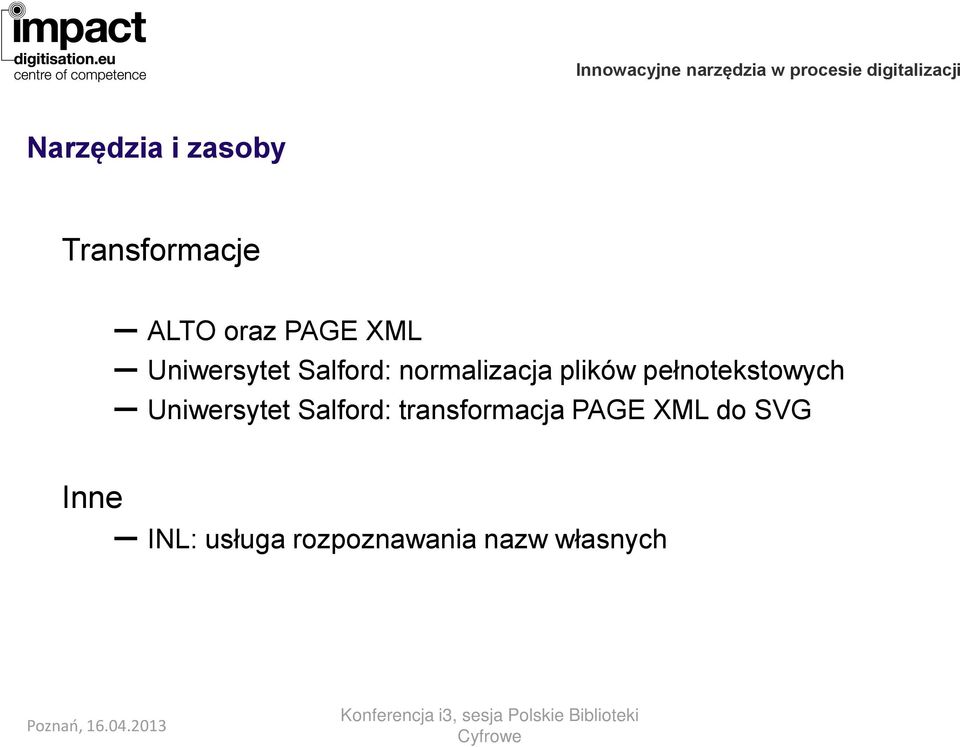 pełnotekstowych Uniwersytet Salford: transformacja