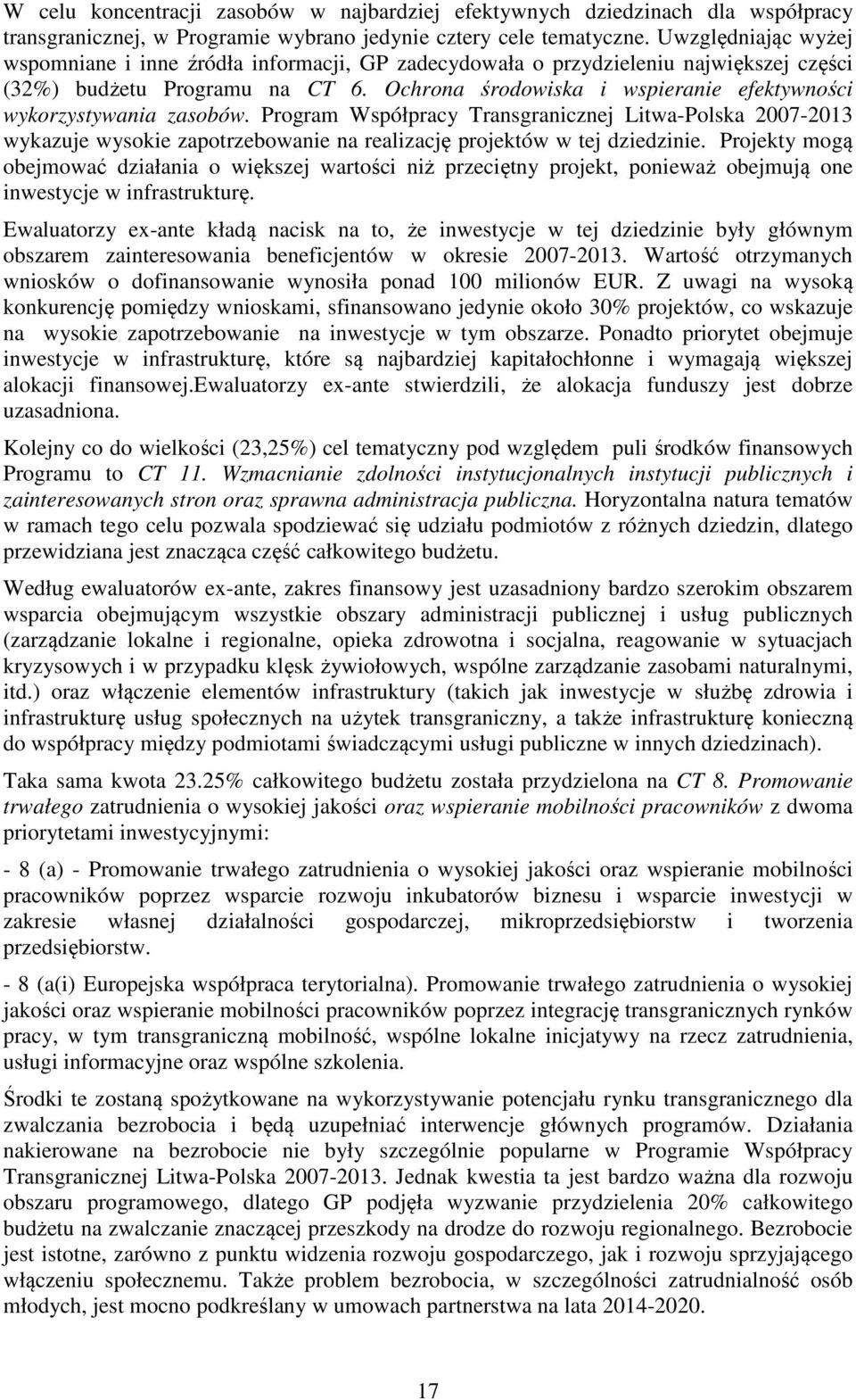 Ochrona środowiska i wspieranie efektywności wykorzystywania zasobów.