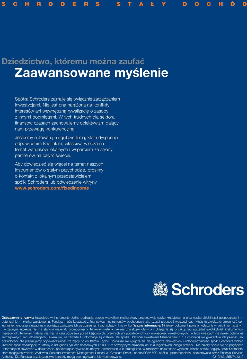 W tych trudnych dla sektora finansów czasach zachowujemy obiektywizm dający nam przewagę konkurencyjną.