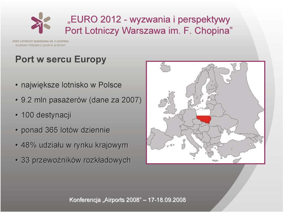 2 mln pasażerów (dane za 2007) 100
