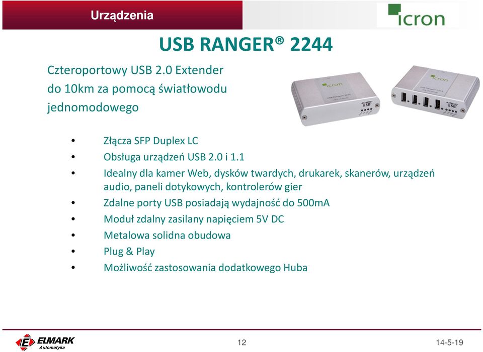 urządzeń USB 2.0 i 1.