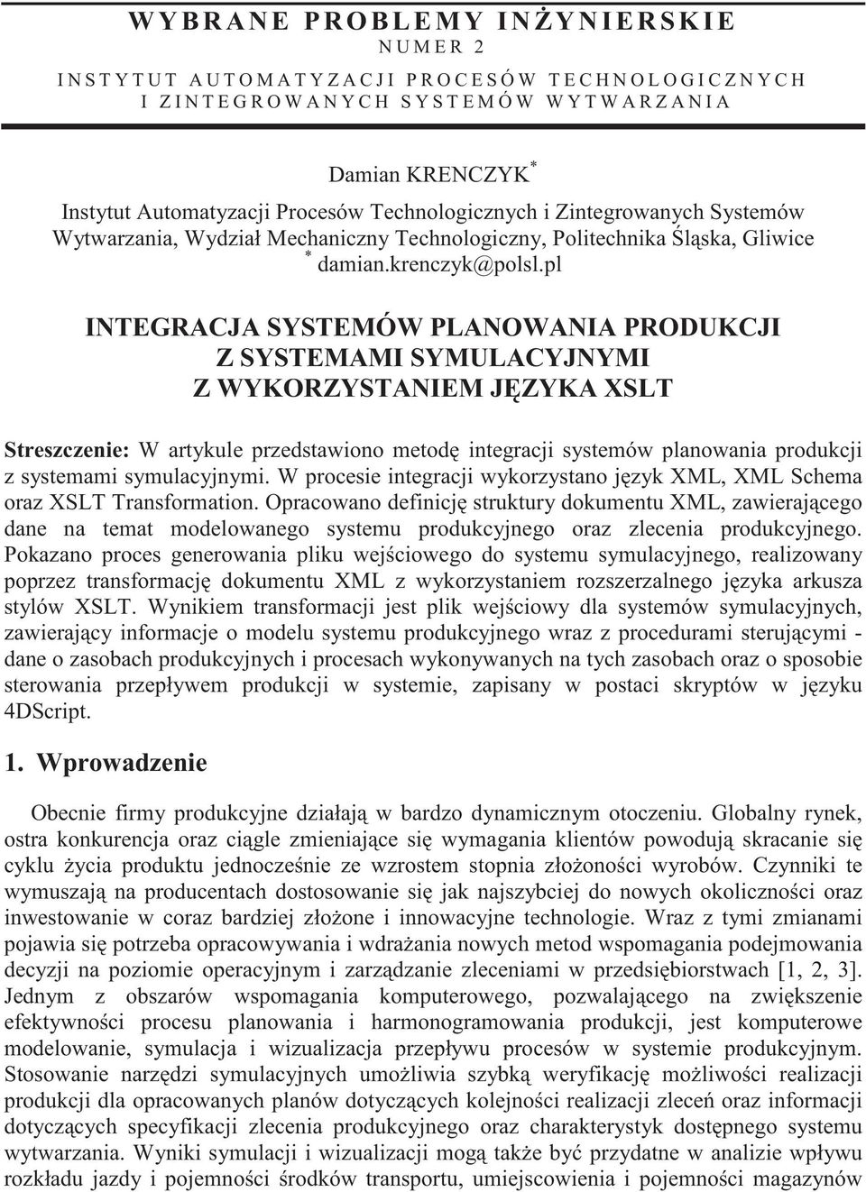 damian.krenczyk@polsl.