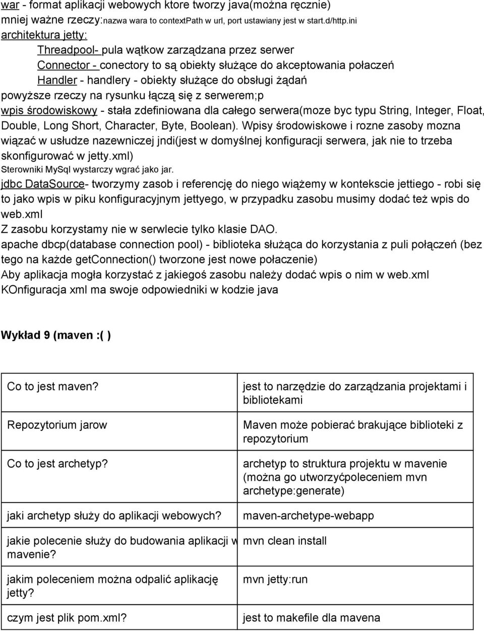 rzeczy na rysunku łączą się z serwerem;p wpis środowiskowy stała zdefiniowana dla całego serwera(moze byc typu String, Integer, Float, Double, Long Short, Character, Byte, Boolean).