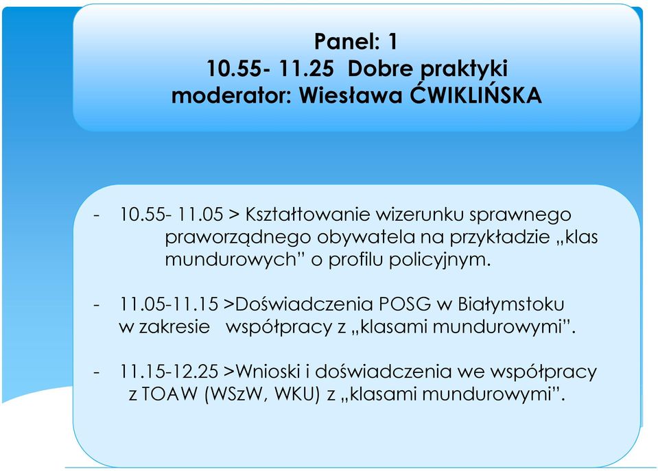05 > Kształtowanie wizerunku sprawnego praworządnego obywatela na przykładzie klas mundurowych