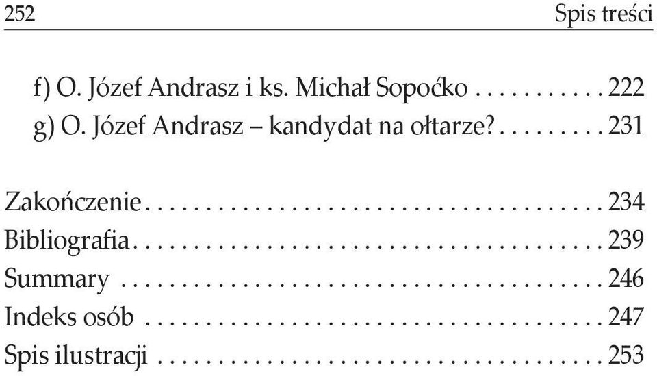 ...................................... 239 Summary........................................ 246 Indeks osób.