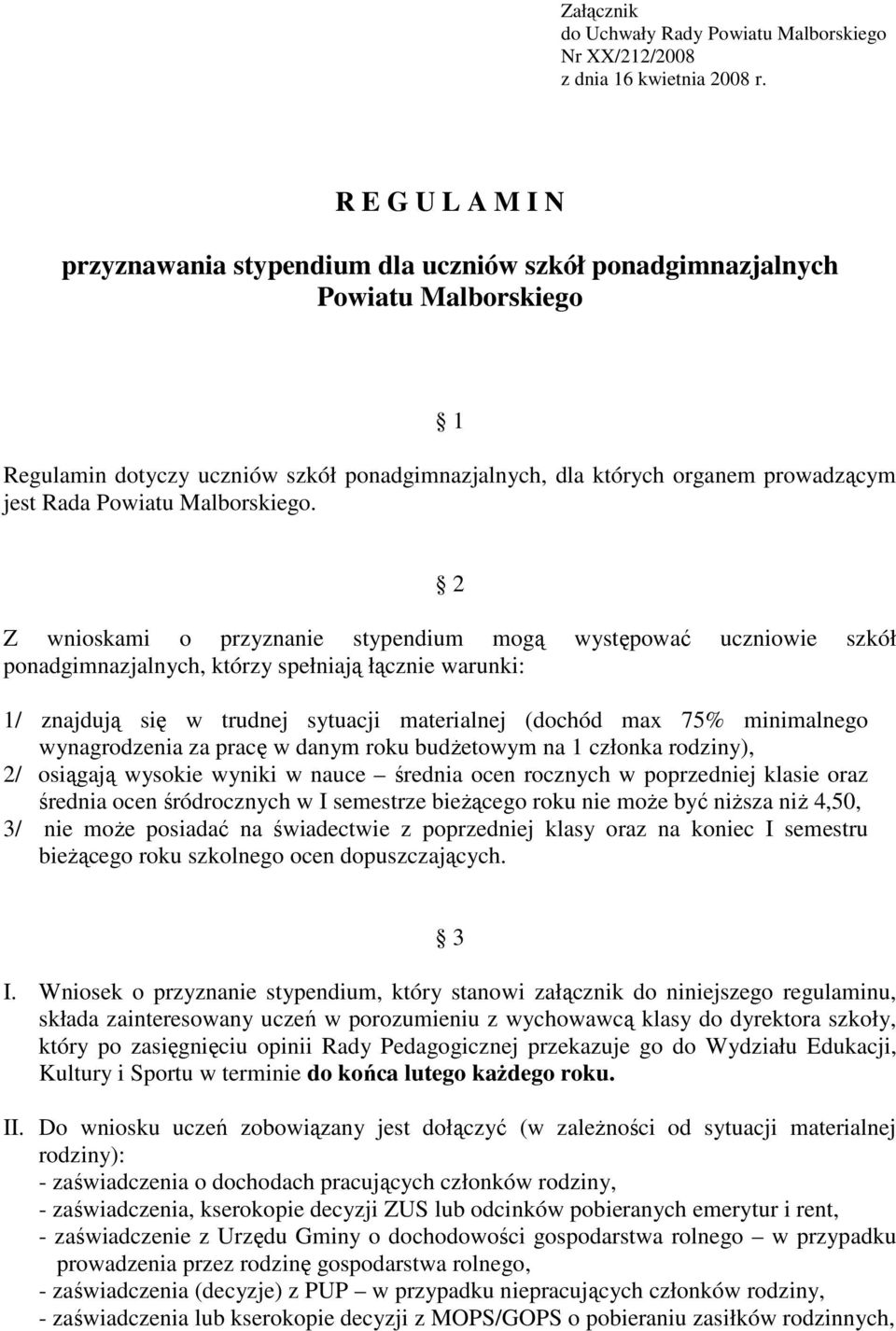 Powiatu Malborskiego.
