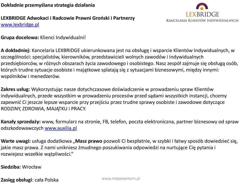przedsiębiorców, w różnych obszarach życia zawodowego i osobistego.