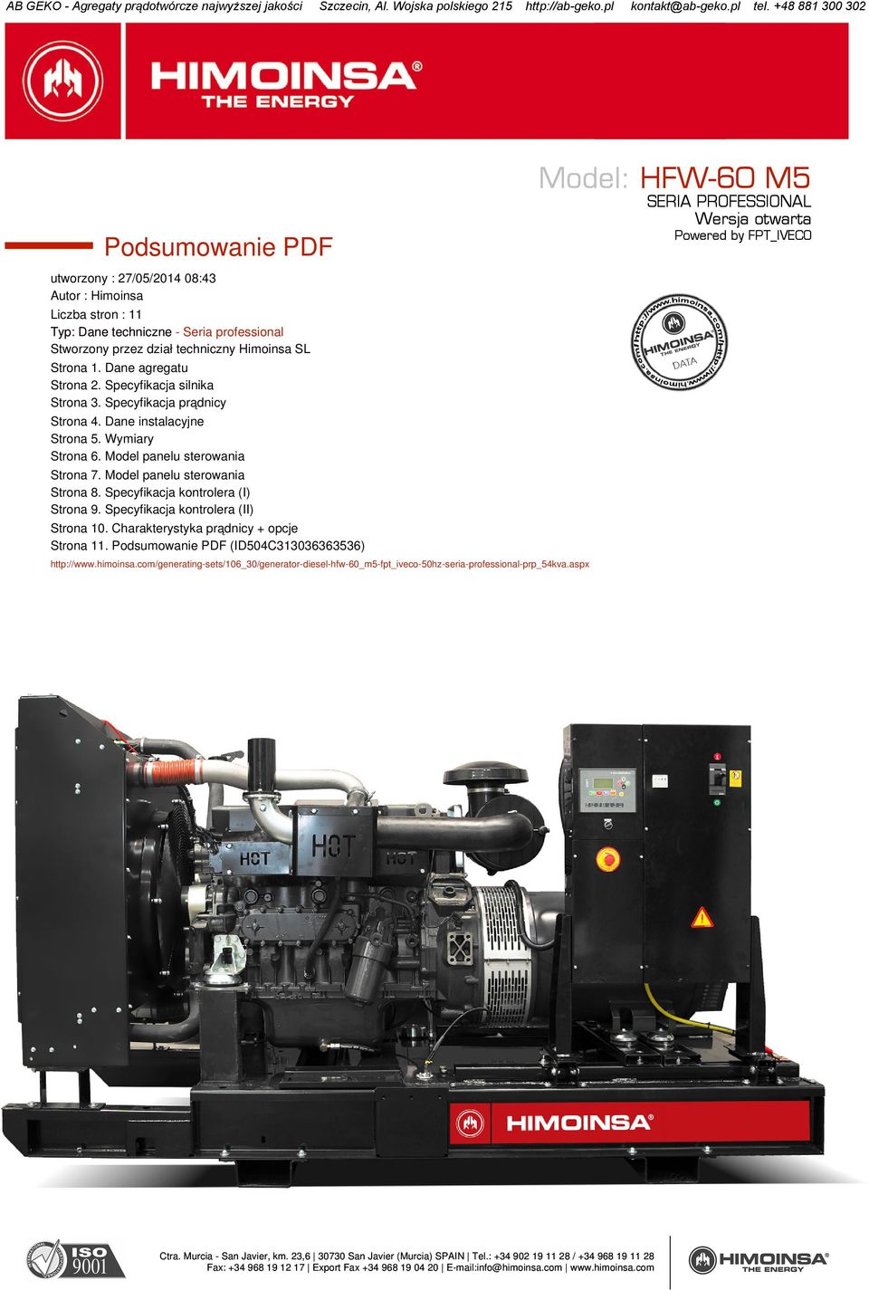 Model panelu sterowania Strona 7. Model panelu sterowania Strona 8. Specyfikacja kontrolera (I) Strona 9. Specyfikacja kontrolera (II) Strona 10.