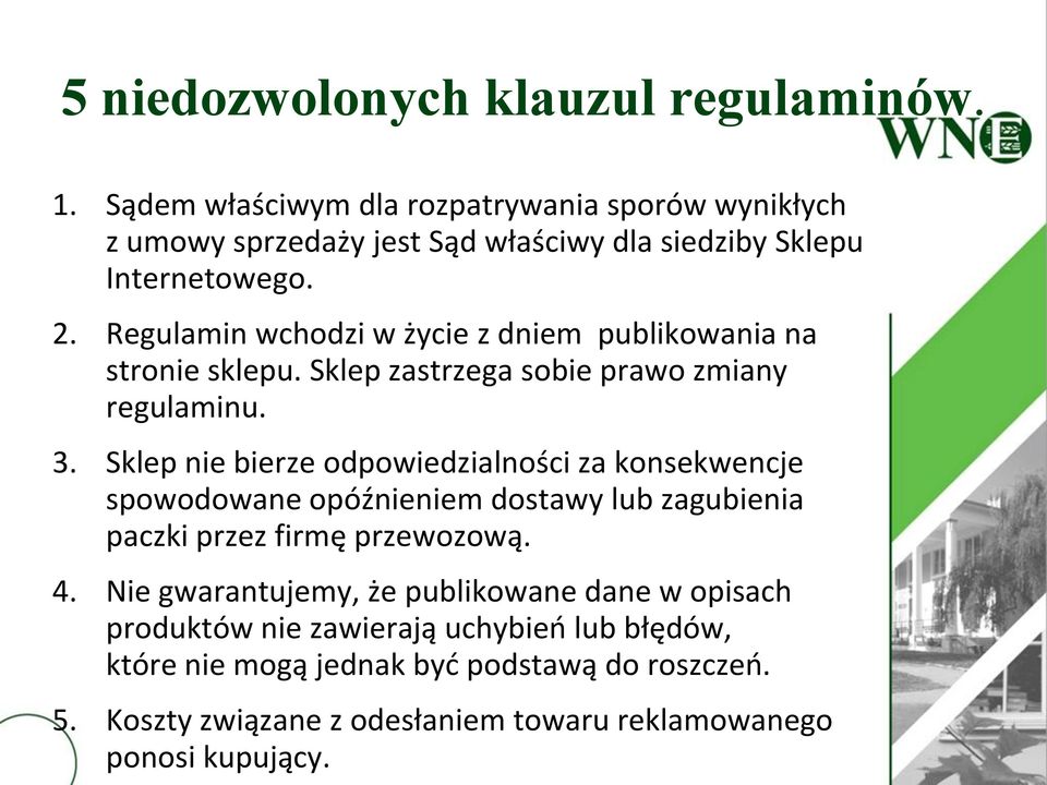 Regulamin wchodzi w życie z dniem publikowania na stronie sklepu. Sklep zastrzega sobie prawo zmiany regulaminu. 3.