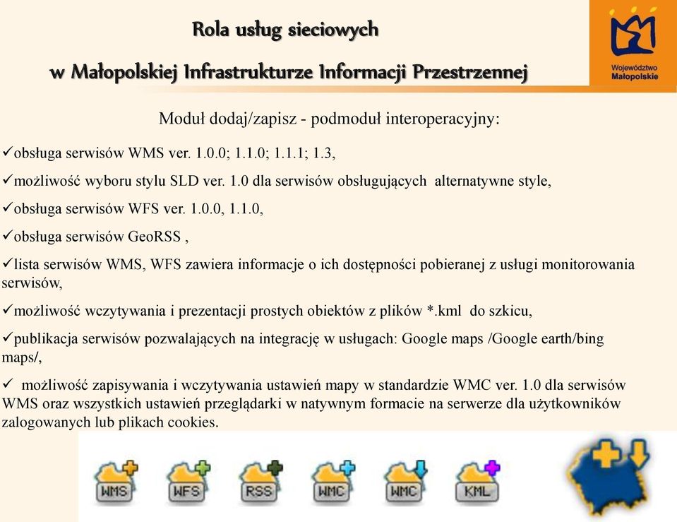 monitorowania serwisów, możliwość wczytywania i prezentacji prostych obiektów z plików *.